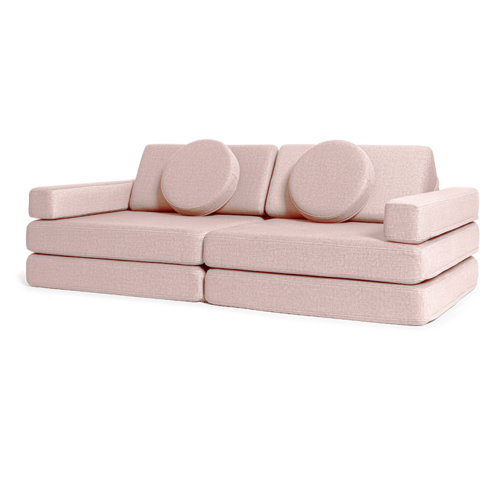 Kindersofa in Zartrosa
